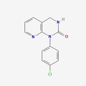 molecular formula C13H10ClN3O B14603343 1-(4-Chlorophenyl)-3,4-dihydropyrido[2,3-d]pyrimidin-2(1H)-one CAS No. 59361-49-8