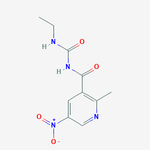 N-(Ethylcarbamoyl)-2-methyl-5-nitropyridine-3-carboxamide