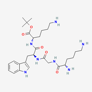 molecular formula C29H47N7O5 B1460337 H-Lys-Gly-Trp-Lys-OtBu CAS No. 80971-61-5