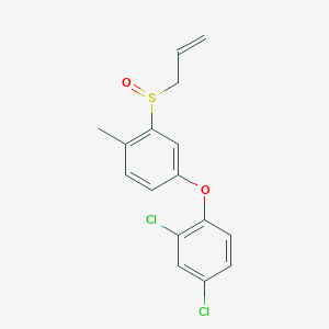 2,4-Dichloro-1-[4-methyl-3-(prop-2-ene-1-sulfinyl)phenoxy]benzene