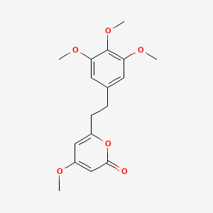 4-Methoxy-6-[2-(3,4,5-trimethoxyphenyl)ethyl]-2H-pyran-2-one