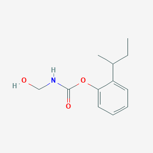 molecular formula C12H17NO3 B14603403 2-(Butan-2-yl)phenyl (hydroxymethyl)carbamate CAS No. 61073-18-5