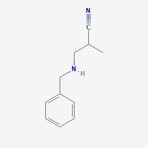 Propanenitrile, 2-methyl-3-[(phenylmethyl)amino]-