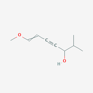 molecular formula C9H14O2 B14603423 7-Methoxy-2-methylhept-6-EN-4-YN-3-OL CAS No. 60380-04-3