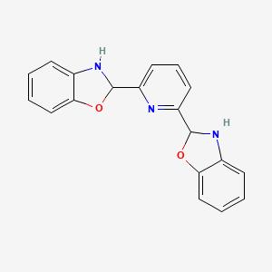 molecular formula C19H15N3O2 B14603440 2,2'-(Pyridine-2,6-diyl)bis(2,3-dihydro-1,3-benzoxazole) CAS No. 60994-20-9