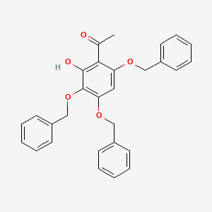 1-[3,4,6-Tris(benzyloxy)-2-hydroxyphenyl]ethan-1-one