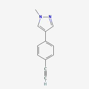 4-(4-Ethynylphenyl)-1-methyl-1H-pyrazole