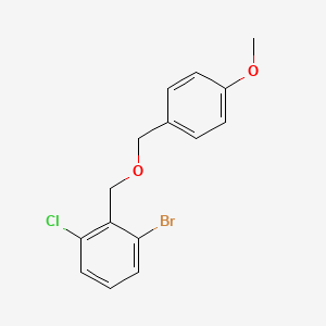 Benzene, 1-bromo-3-chloro-2-[[(4-methoxyphenyl)methoxy]methyl]-