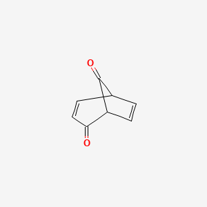 molecular formula C8H6O2 B14603500 Bicyclo[3.2.1]octa-3,6-diene-2,8-dione CAS No. 61111-01-1