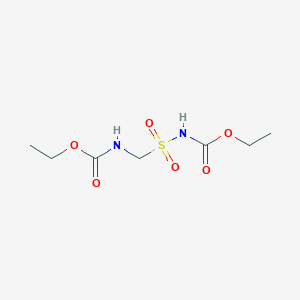 molecular formula C7H14N2O6S B14603512 Ethyl {[(ethoxycarbonyl)amino]methanesulfonyl}carbamate CAS No. 61093-45-6