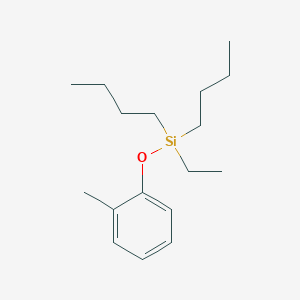 Dibutyl(ethyl)(2-methylphenoxy)silane