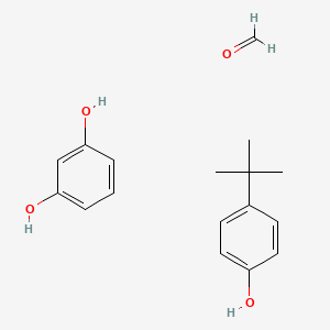 molecular formula C17H22O4 B14603529 Benzene-1,3-diol;4-tert-butylphenol;formaldehyde CAS No. 59633-97-5