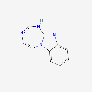 molecular formula C10H8N4 B14603547 11H-[1,3,5]triazepino[1,2-a]benzimidazole CAS No. 60306-65-2