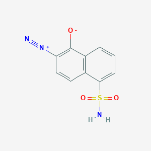 2-Diazonio-5-sulfamoylnaphthalen-1-olate