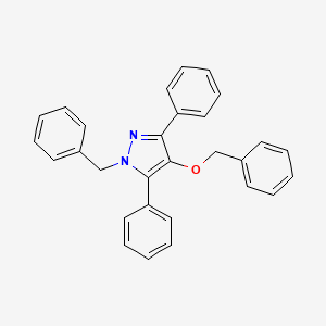 molecular formula C29H24N2O B14603576 1-Benzyl-4-(benzyloxy)-3,5-diphenyl-1H-pyrazole CAS No. 60627-98-7