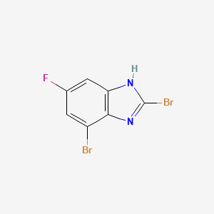 molecular formula C7H3Br2FN2 B1460358 2,4-Dibromo-6-fluoro-1H-benzimidazole CAS No. 1388069-36-0
