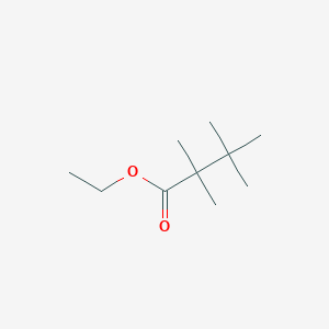 molecular formula C10H20O2 B14603612 Butanoic acid, 2,2,3,3-tetramethyl, ethyl ester CAS No. 60302-33-2