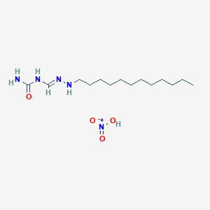 molecular formula C14H31N5O4 B14603619 [(E)-(dodecylhydrazinylidene)methyl]urea;nitric acid 