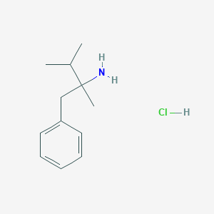 molecular formula C12H20ClN B1460364 2,3-Dimethyl-1-phenylbutan-2-amine hydrochloride CAS No. 2060037-84-3