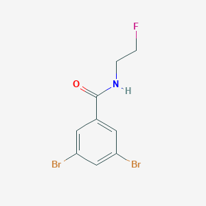 molecular formula C9H8Br2FNO B1460366 3,5-dibromo-N-(2-fluoroethyl)benzamide CAS No. 1863446-88-1