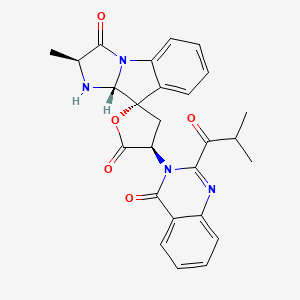 molecular formula C26H24N4O5 B14603676 Deoxynortryptoquivalone CAS No. 60676-61-1