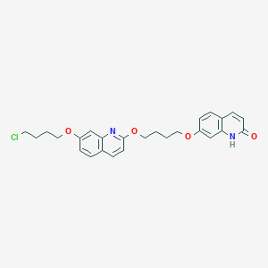 7-(4-{[7-(4-Chlorobutoxy)quinolin-2-yl]oxy}butoxy)-1,2-dihydroquinolin-2-one