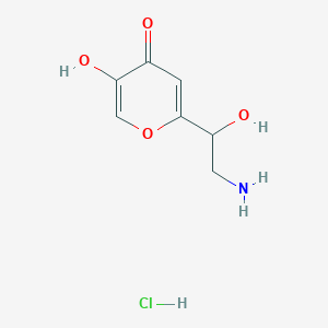 4H-Pyran-4-one, 2-(2-amino-1-hydroxyethyl)-5-hydroxy-, hydrochloride