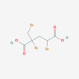 2,4-Dibromo-2-(bromomethyl)pentanedioic acid