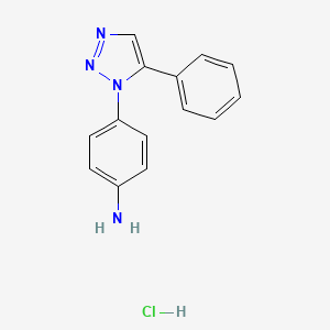 4-(5-phenyl-1H-1,2,3-triazol-1-yl)aniline hydrochloride