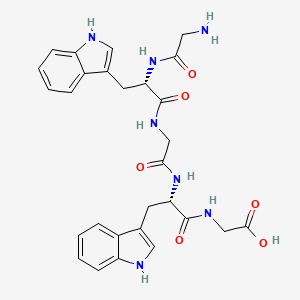 molecular formula C28H31N7O6 B14603746 Glycyl-L-tryptophylglycyl-L-tryptophylglycine CAS No. 57850-30-3