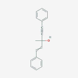 molecular formula C18H16O B14603747 3-Methyl-1,5-diphenylpent-1-en-4-yn-3-ol CAS No. 60184-29-4