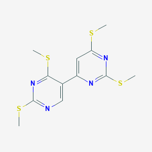 4,5'-Bipyrimidine, 2,2',4',6-tetrakis(methylthio)-