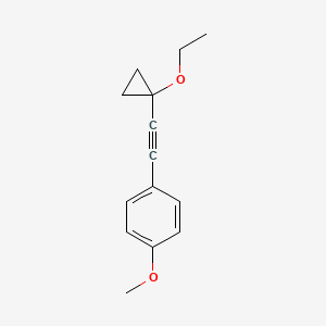 1-[(1-Ethoxycyclopropyl)ethynyl]-4-methoxybenzene