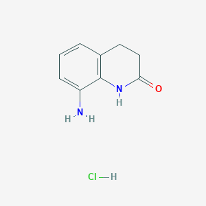 molecular formula C9H11ClN2O B1460381 8-Amino-3,4-dihydroquinolin-2(1H)-one hydrochloride CAS No. 2098062-26-9