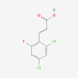 molecular formula C9H5Cl2FO2 B1460382 2,4-Dichloro-6-fluorocinnamic acid CAS No. 1807413-54-2