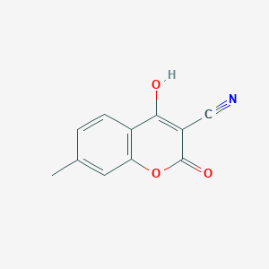 4-Hydroxy-7-methyl-2-oxo-2H-1-benzopyran-3-carbonitrile