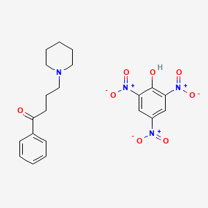 molecular formula C21H24N4O8 B14603840 1-Phenyl-4-piperidin-1-ylbutan-1-one;2,4,6-trinitrophenol CAS No. 61025-40-9