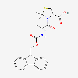 molecular formula C24H26N2O5S B1460385 Fmoc-丙氨酸-半胱氨酸(Psi(Me,Me)脯氨酸)-OH CAS No. 158531-43-2