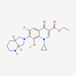molecular formula C23H28FN3O4 B1460386 莫西沙星乙酯 CAS No. 1403836-23-6