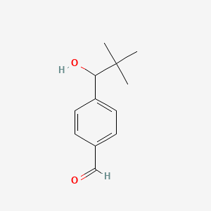 molecular formula C12H16O2 B14603864 Benzaldehyde, 4-(1-hydroxy-2,2-dimethylpropyl)- CAS No. 59793-79-2