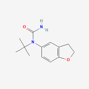 molecular formula C13H18N2O2 B14603870 N-tert-Butyl-N-(2,3-dihydro-1-benzofuran-5-yl)urea CAS No. 61090-74-2