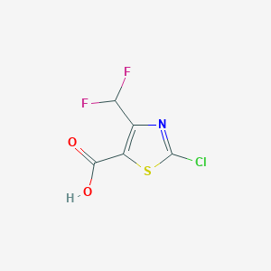 molecular formula C5H2ClF2NO2S B1460388 2-Chloro-4-(difluoromethyl)-1,3-thiazole-5-carboxylic acid CAS No. 2060029-60-7