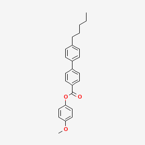 molecular formula C25H26O3 B14603891 4-Methoxyphenyl 4'-pentyl[1,1'-biphenyl]-4-carboxylate CAS No. 59748-24-2