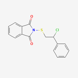 2-[(2-Chloro-2-phenylethyl)sulfanyl]-1H-isoindole-1,3(2H)-dione