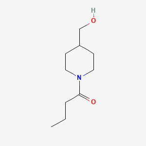 molecular formula C10H19NO2 B1460391 1-(4-(Hydroxymethyl)piperidin-1-yl)butan-1-one CAS No. 1082811-81-1