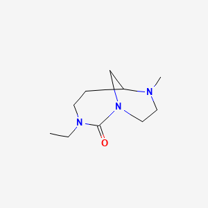 1,3,7-Triazabicyclo[4.3.1]decan-2-one, 3-ethyl-7-methyl-