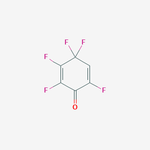 molecular formula C6HF5O B14603945 2,3,4,4,6-Pentafluorocyclohexa-2,5-dien-1-one CAS No. 60890-52-0