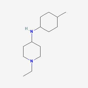 molecular formula C14H28N2 B1460396 1-乙基-N-[(1r,4r)-4-甲基环己基]哌啶-4-胺 CAS No. 1597613-21-2