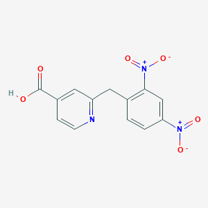 4-Pyridinecarboxylic acid, 2-[(2,4-dinitrophenyl)methyl]-