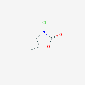 molecular formula C5H8ClNO2 B14603969 3-Chloro-5,5-dimethyl-1,3-oxazolidin-2-one CAS No. 58629-02-0